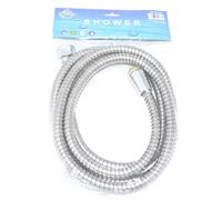 Shine- FLEXIBLE SHOWER PIPE CHROME LOOK Bath Hose Flexible Replacement Pipe choose size 1.5m/2m/2.5m (1.5m Metre (150 CM))