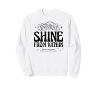 Shine From Within Floral Retro Aesthetic Boho Positivity Sweatshirt