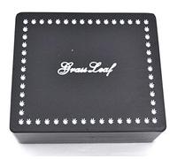 SHINE GRASSLEAF LARGE WOODEN ROLLING BOX ROLL BOX SMOKING FOR YOUR SMOKING ACCESSORIES (BLACK)