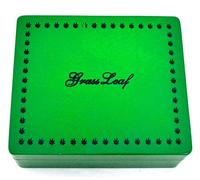 SHINE GRASSLEAF LARGE WOODEN ROLLING BOX ROLL BOX SMOKING FOR YOUR SMOKING ACCESSORIES (GREEN)