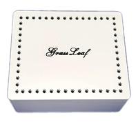 SHINE GRASSLEAF LARGE WOODEN ROLLING BOX ROLL BOX SMOKING FOR YOUR SMOKING ACCESSORIES (WHITE)