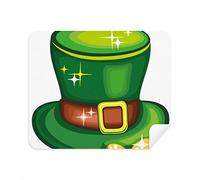 Shine Green Hat Ireland St.Patrick's Day Phone Screen Cleaner Glasses Cleaning Cloth 2pcs Suede Fabric