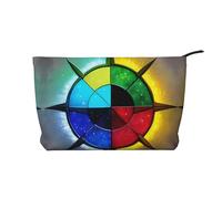 Shine in All Directions Corduroy Makeup Bag with A Sturdy Lining for Travel and Daily Use