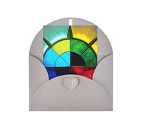 Shine In All Directions Greeting Card, 4x6 Inches, Heart-Shaped Envelope Packaging, #Suitable For All Occasions.
