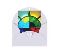 Shine In All Directions Greeting Card, 4x6 Inches, Heart-Shaped Envelope Packaging, #Suitable For All Occasions.