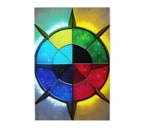 Shine in all directions Picture puzzle.Wooden Jigsaw Puzzle for Adults, Unique Wall Art Decor Gift