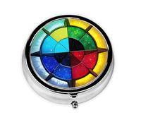 Shine in All Directionsa Small Three-Compartment Medicine Box That Can Be Placed in Your Pocket Or Purse and Can Store Vitamins.