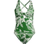 Shine Knot Front Tie Back Tankini, High Waisted - 2 piece lands end Green 8