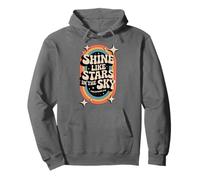 Shine Like Stars Philippians 2:15 Christian Bible 70s Retro Pullover Hoodie
