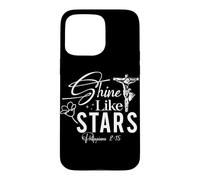 Shine Like STARS Philippians 2:15 Inspirational Design Case for iPhone 15 Pro Max
