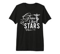 Shine Like Stars Philippians 2:15 Inspirational Design Premium T-Shirt