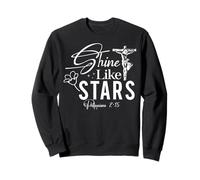 Shine Like STARS Philippians 2:15 Inspirational Design Sweatshirt
