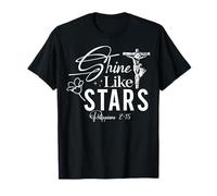 Shine Like Stars Philippians 2:15 Inspirational Design T-Shirt