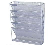 SHINE Mesh wall literature holder magazine hanging file SILVER- HOME/OFFICE ORGANIZER FREE NEXT DAY DELIVERY