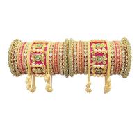 SHINE OF STARS Bridal Chura/Chura/Set for wedding Jewellery/Punjabi Chuda/Bridal Chuda Bangles/Chuda for Women, 2.6, Plastic, Opal