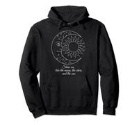 Shine on, like the moon, stars, and sun men women children T Pullover Hoodie