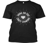 Shine On You Crazy Diamond 98 Cotton Short Sleeve T Shirt for Men Black