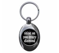 Shine On You Crazy Diamond Keyring Keychain Key Ring Chain With Trolley Coin