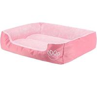 shine planet Dog Bed Washable, Dog Crate Mattress with Non skid Bottom, Fluffy Anti Anxiety Dog Beds, Pet Beds Pillow Cushion for Dog Ideal for Labrador, Chihuahua, Springer Spaniel, etc (Pink, XL)