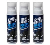 Shine & Protect Polish - Colour Restorer For Sneakers, Canvas & Leather shoes (Black, Pack of 1)