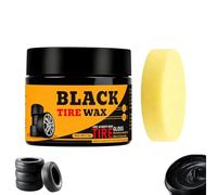 Shine-Reviving Tire Wax, 80g Tire Restorer Wax High Gloss Coating (1PC)