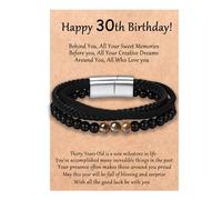 Shine River 30th Birthday Bracelet for Men