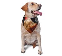 Shine Rooster Dog Bandana Pet Scarf Accessories for Small Medium Dogs Cats Photo Prop, Triangle Pet Bandanas Adjustable Puppy Bib Washable Dog Kerchief Puppy Neckerchief