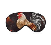 Shine Rooster Travel Eye Mask Blackout Eye Mask for Sleeping Airplane Eyemask with Adjustable Strap Sleep Masks for Women Men Soft Night Blindfold Eyemask