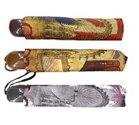 SHINE Small different printed umbrellas portable compact for men and women, great souvenir for all- London prints