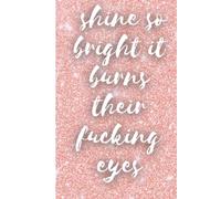 Shine So Bright That It Burns Their F*cking Eyes Journal: 100 pg lined notebook
