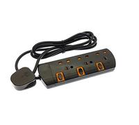 Shine SS53B Black 5m 3 Way Gang Switched Surge Protected Extension Lead with Led Indicators