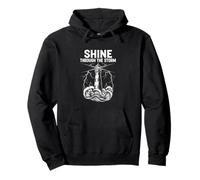 Shine Through The Storm Lighthouse Nautical Enthusiast Pullover Hoodie