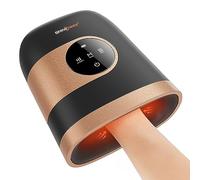 SHINE WELL Hand Massager for Arthritis and Carpal Tunnel, Hand Massager with Heat and Compression, 3 Modes, 3 Intensity, 2 Heat Levels, Finger Massager Device