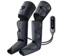 SHINE WELL Leg Compression Massager, Leg Massager for Circulation and Pain Relief, Air Compression Leg Massager with 3 Modes 3 Intensities 2 Extenders and Adjustable Wraps, Gift for Family Friend