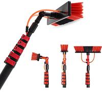 Shine XXL Washing Brush with Telescopic Handle 7 Metres - Telescopic Handle Cleaning Glass 7 Metres - Extendable Handle with Water Brush Solar Panels