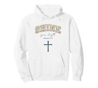 Shine Your Light Cross Christians Religion Bible Scripture Pullover Hoodie