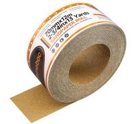 Shineboc 12m x 70mm Sandpaper Roll Self Adhesive PSA Stickyback Sand Paper Gold PSA Longboard Sandpaper Long Aluminum Oxide Backed Sandpaper for Woodworking Metal Plastic Automotive, 60 Grit