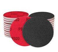 Shineboc 12Pcs 6 Inch Hook and Loop Sanding Sponge Discs 320 Grit Wet Dry Sanding Pads, Foam Sandpaper for Random Orbital Sander, Curved Surface Large-Area Sanding Polishing for Metal Wood Automotive