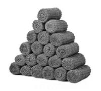 Shineboc 20 PCS 0000 Coarse Steel Wire Wool, Mice Coarse Wire Wool Rats Wall Hole Fill Fabric for Removing Paint, Varnish, Rust Can Stop Rats, Insect, Pest