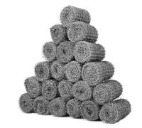 Shineboc 20 PCS 1# Coarse Steel Wire Wool, Mice Coarse Wire Wool Rats Wall Hole Fill Fabric for Removing Paint, Varnish, Rust Can Stop Rats, Insect, Pest