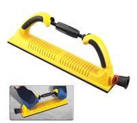 Shineboc Multifunction Manual Sanding Tool with Grip and Suction for 70mm Mesh Sand, Adjustable Flexible Sanding Block with Handle Lightweight Hand Sanding File Block for Woodworking Cars Walls
