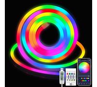ShineBurky 2M RGBIC LED Strip Light,USB Music Sync Waterproof | APP/Remote Control,Colour Changing Indoor Outdoor Neon Rope Lights for Bedroom TV Backlight Cabinet Ceiling Wall Decor