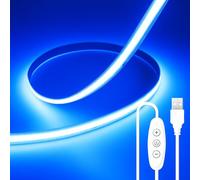 ShineBurky COB LED Strip Lights 2M Blue,5V Dimmable USB LED Strip