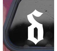 Shinedown Logo - Vinyl 4" tall (Color: WHITE) decal laptop tablet skateboard car windows stickers