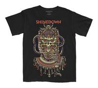 Shinedown Men's Planet Zero Cotton T-Shirt in Black | Size: Medium Shinedown Black M