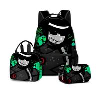 Shinehalo Boys Forsaken Chance Backpack KidsForsaken Chance Backpack Lunch Box Pencil Case 3Pcs Set Daypacks - L Size/17in (C04,3PCS)