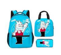 Shinehalo Boys Funny Cute Rabbit Gubby Casual Daypacks Kids Forsaken Gubby Backpack Lunch Bag Pencil Case 3PCS Set (C23,3pcs)