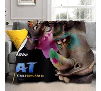 Shinehalo Kids Goat Movie Blanket Boys Goat Will Harris Throws Blanket - Soft Lightweight Plush Cozy (E,L: 50in x 80in)