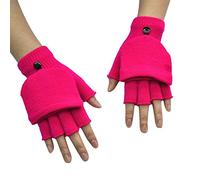 SHINEHUA Fingerless Gloves for Women Breathable Soft Cotton Half Finger Glove Spandex Blend 2025 Soft Winter Knit Touchscreen Warm Stretchy Half Finger Mittens for Women Men Working Cycling