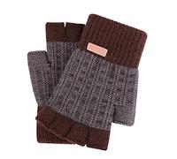 SHINEHUA Fingerless Gloves for Women Warm Half Finger Gloves Knitted Soft Lining for Driving Writing 2025 Soft Winter Warm Sport Girls Ladies Cycling Skiing Driving